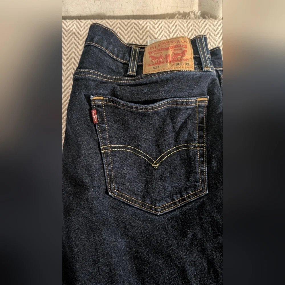 Levis Men's 511 Blue Jeans